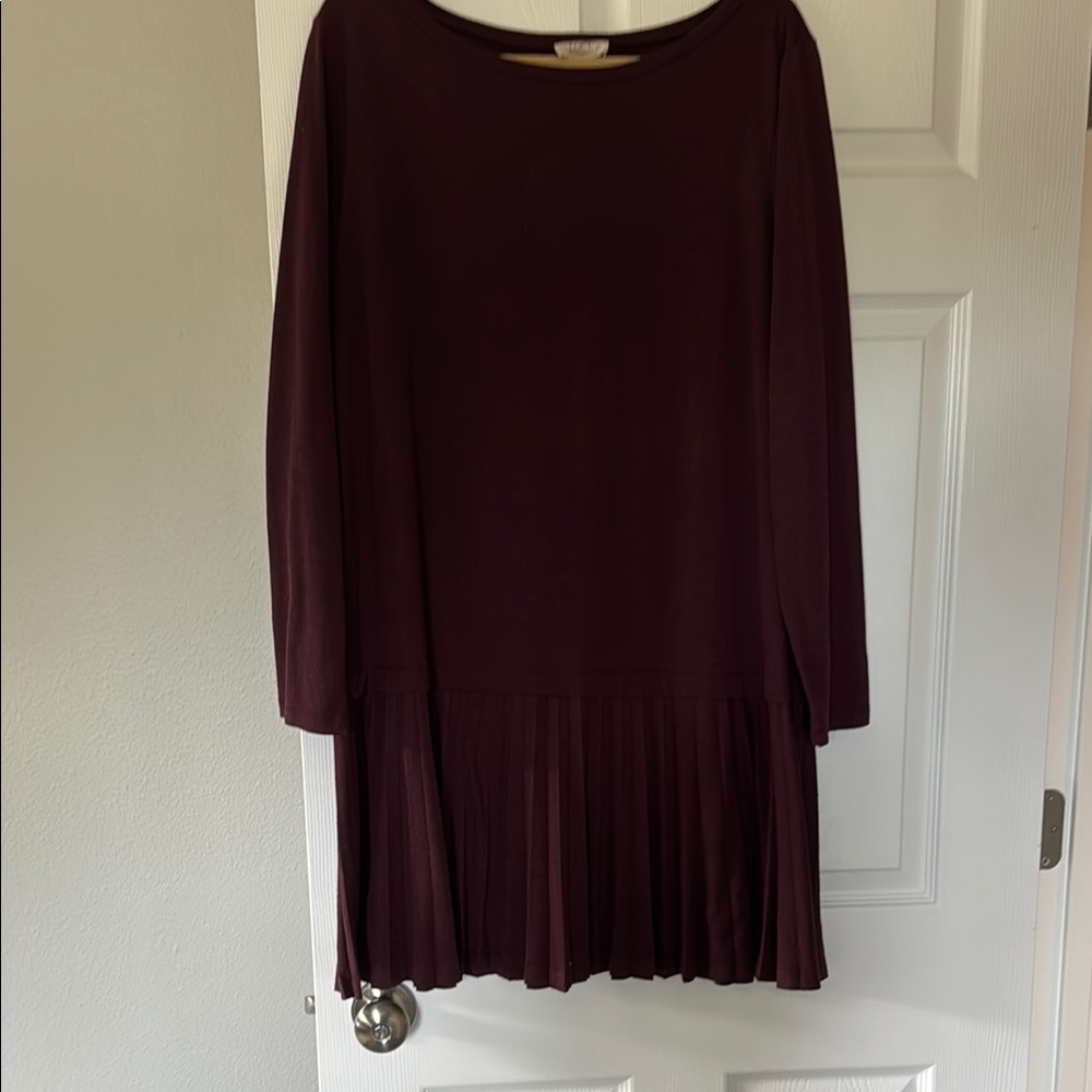 Elegant Loft Pleated Dress